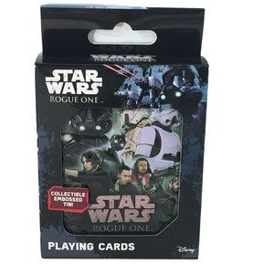 Star Wars Rogue One Playing Cards Collectible Embossed Tin Disney Storm Trooper